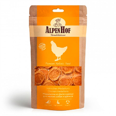 AlpenHof медальоны из курицы для мелких собак и щенков