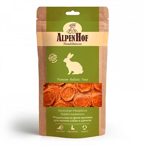 AlpenHof медальоны из кролика для мелких собак и щенков