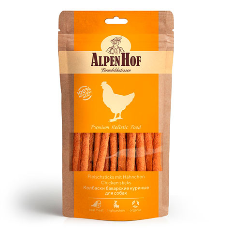 AlpenHof колбаски баварские куриные для собак