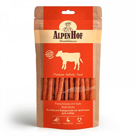 AlpenHof колбаски баварские из телятины для собак