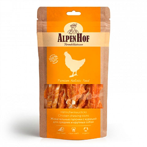 AlpenHof жевательные палочки с курицей для средних и крупных собак
