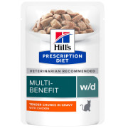 Hill's Prescription Diet w/d Digestive/Weight Management диета для поддержания оптимального веса и здоровья при сахарном диабете с курицей.