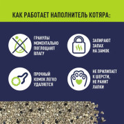 Котяра Nature комкующийся с активированным углем наполнитель для кошачьего туалета
