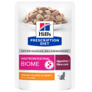 Hill's Prescription Diet Metabolic Gastrointestinal Biome пауч для кошек забота о пищеварении, высокое содержание клетчатки, с курицей.