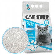 Cat Step Compact White Original комкующийся минеральный наполнитель для кошачьего туалета