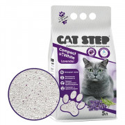 Cat Step Compact White Lavеnder комкующийся минеральный с ароматом лаванды наполнитель для кошачьего туалета
