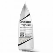 Cat Step Compact White Carbon комкующийся минеральный с активированным углем наполнитель для кошачьего туалета