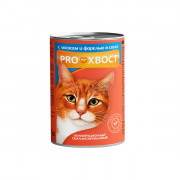 ПРОХВОСТ консервы для кошек с лососем и форелью в соусе