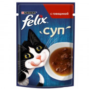 Felix суп пауч для кошек говядина
