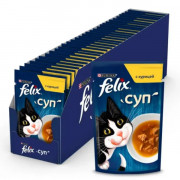Влажный корм Felix Суп для взрослых кошек, с курицей