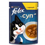 Felix суп пауч для кошек курица