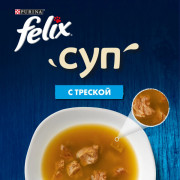 Влажный корм Felix Суп для взрослых кошек, с треской