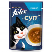 Felix суп пауч для кошек треска