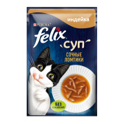 Felix пауч для кошек Суп Soup Juicy Slcn Сочные ломтики с индейкой
