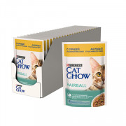 Cat Chow консервы для кошек против комков шерсти курица и зелёная фасоль
