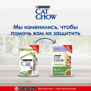 Cat Chow консервы для кошек стерилизованных ягненок и зеленая фасоль