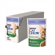Cat Chow консервы для кошек стерилизованных ягненок и зеленая фасоль