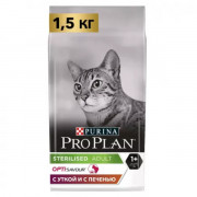 Сухой корм PRO PLAN Sterilised SAVOURY DUO с двойным вкусом для взрослых стерилизованных привередливых кошек, с уткой и с печенью