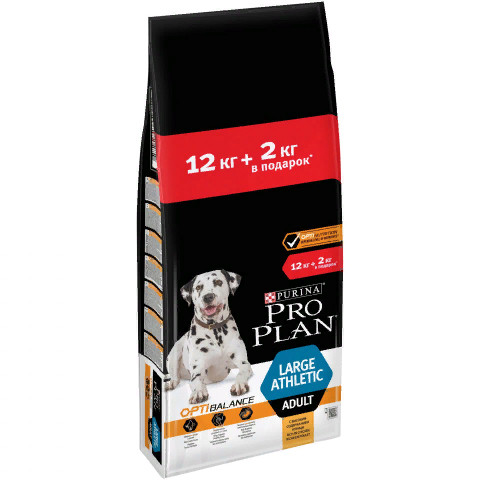 Сухой корм Pro Plan Large Athletic для крупных собак с атлетическим телосложением курица