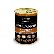 Solid Natura Balance консервированный корм для собак сердце и печень