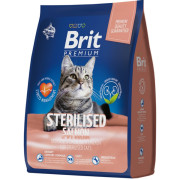Brit Premium Cat Sterilised Salmon & Chicken корм сухой для стерилизованных кошек, с лососем и курицей
