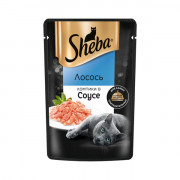 Sheba корм консервированный для кошек лосось ломтики в соусе