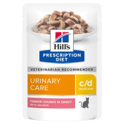 Hill's Prescription Diet c/d Multicare корм консервированный для кошек при МКБ струвиты, лосось