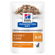 Hill's Prescription Diet k/d Kidney Care корм консервированный для кошек при заболеваниях почек, курица