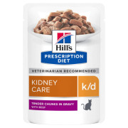 Hill's Prescription Diet k/d Kidney Care корм консервированный при заболеваниях почек, говядина