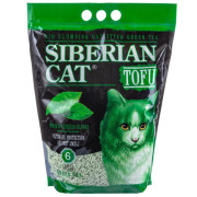 Сибирская Кошка Тофу Зеленый чай комкующийся, биоразлагаемый наполнитель для кошачьего туалета