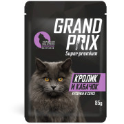 Grand Prix пауч для кошек кусочки в соусе кролик и кабачок
