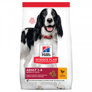 Hill's Science Plan Dog Adult Medium Breed корм сухой для взрослых собак средних пород, курица