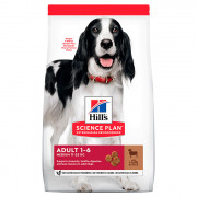 Hill's Science Plan Dog Adult Medium Breed корм сухой для взрослых собак средних пород, ягненок