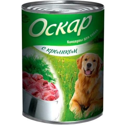 Оскар консервы для собак с кроликом
