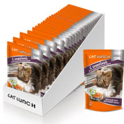 Cat Lunch корм консервированный для стерилизованных кошек кусочки в соусе с Индейкой