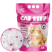 Cat Step Arctic Pink впитывающий силикагелевый наполнитель для кошачьего туалета