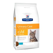 Hill's Prescription Diet c/d Multicare Urinary Care корм сухой для кошек для поддержания здоровья мочевыводящих путей, рыба