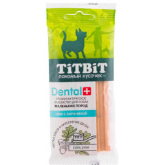 TiTBiT Dental+ лакомство профилактическое для собак маленьких пород снек с бараниной, для чистки зубов