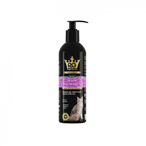 Apicenna Royal Groom Шампунь для кошек и котят породы мейн-кун Объем и Эластичность