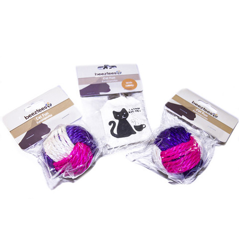 Beeztees Набор игрушек для кошек с кошачьей мятой для самых привередливых