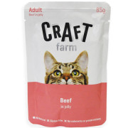 Craft farm ADULT пауч для кошек Говядина в желе