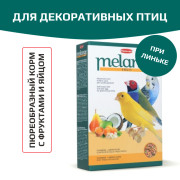 Padovan Melange fruit Корм дополнительный для декоративных птиц мягкий при линьке фруктово-яичный