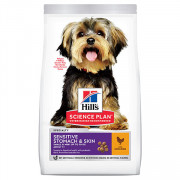 Hill's Science Plan Sensitive Stomach & Skin Small & Mini Breed корм сухой для собак мелких и миниатюрных пород с чувствительным пищеварением и кожей, курица