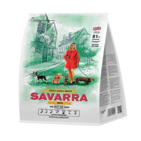 SAVARRA Adult Dog Small Breed Сухой корм для собак мелких пород Утка рис