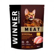 Winner Meat Корм сухой полнорационный для взрослых кошек старше 1 года из ароматной курочки