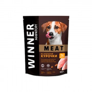 Winner Мираторг Meat корм сухой для взрослых собак мелких пород из ароматной курочки