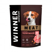Winner Мираторг Meat корм сухой для взрослых собак мелких пород с нежной телятиной