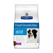 Hill's Prescription Diet d/d Food Sensitivities корм сухой для собак для поддержания здоровья кожи, при пищевой аллергии, утка