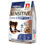 Зоогурман Sensitive корм сухой для собак мелких и средних пород Ягненок с рисом