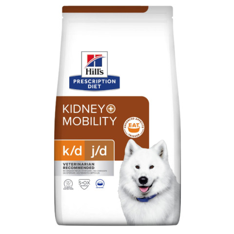 Hill's Prescription Diet k/d + Mobility сухой диетический корм для собак при заболеваниях почек + суставы